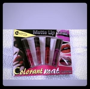 NIB matte lip stains. Set of 4.